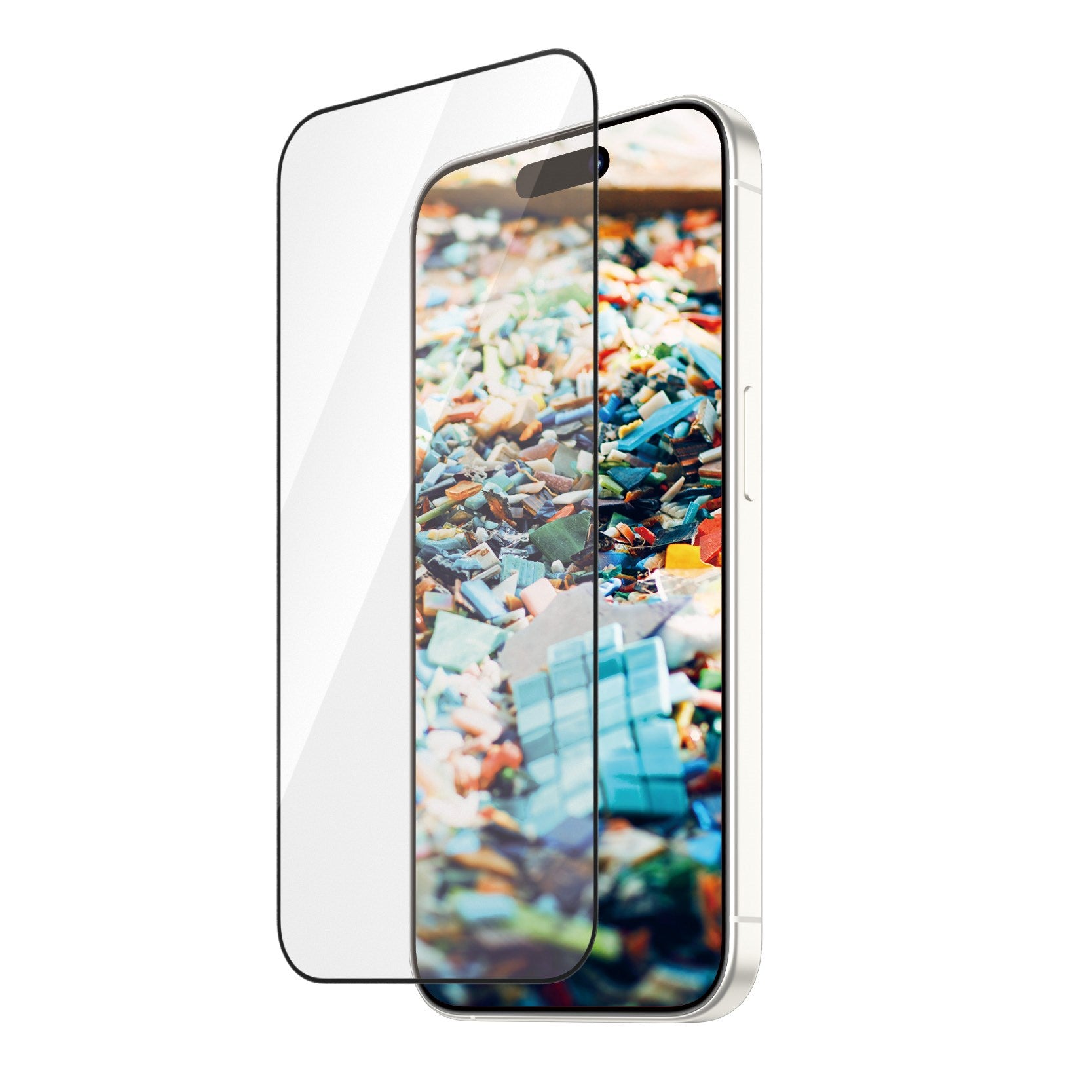 PanzerGlass® Re:fresh Skærmbeskyttelse iPhone 15 Pro | Ultra-Wide Fit m. EasyAligner